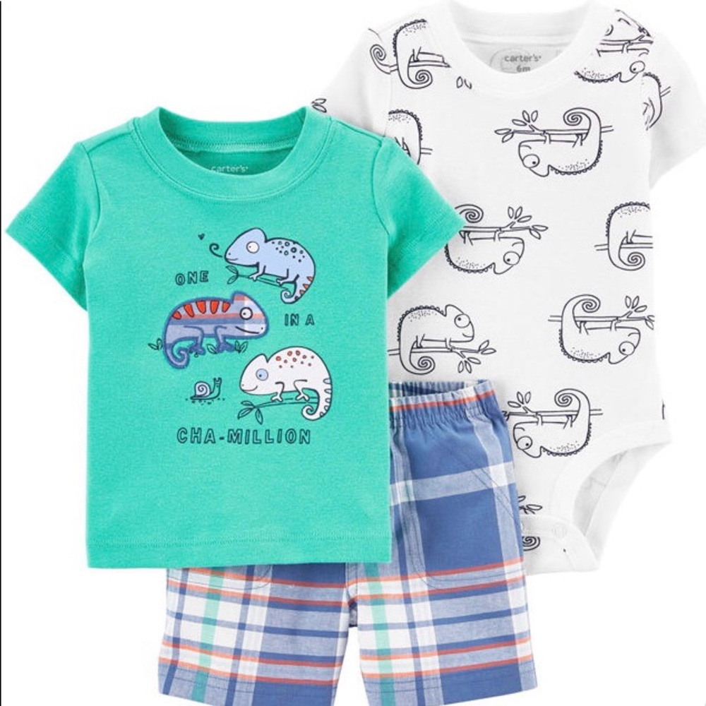 Cute Carter’s 3 Piece Chameleon Set